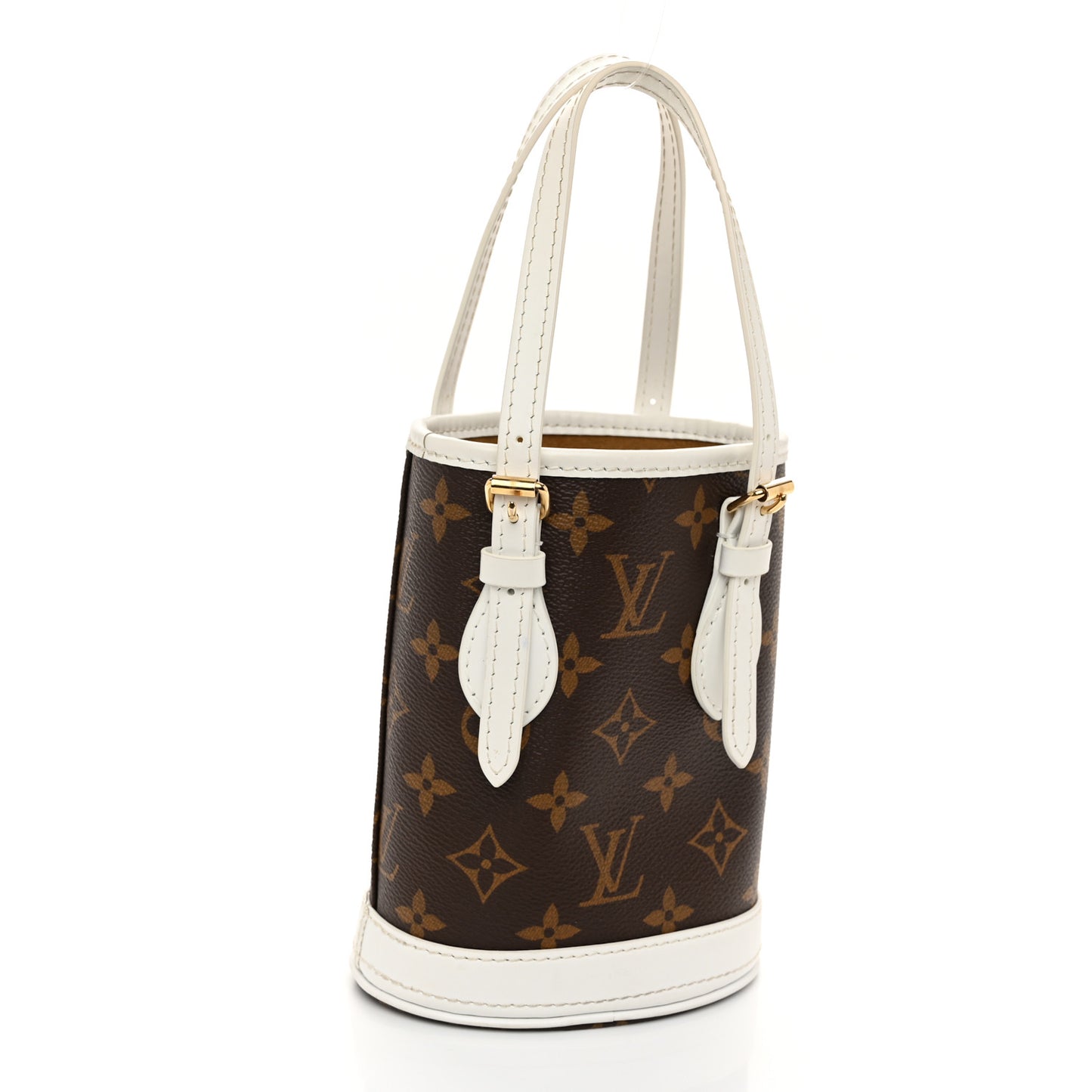 Monogram LV Match Nano Bucket Bag White