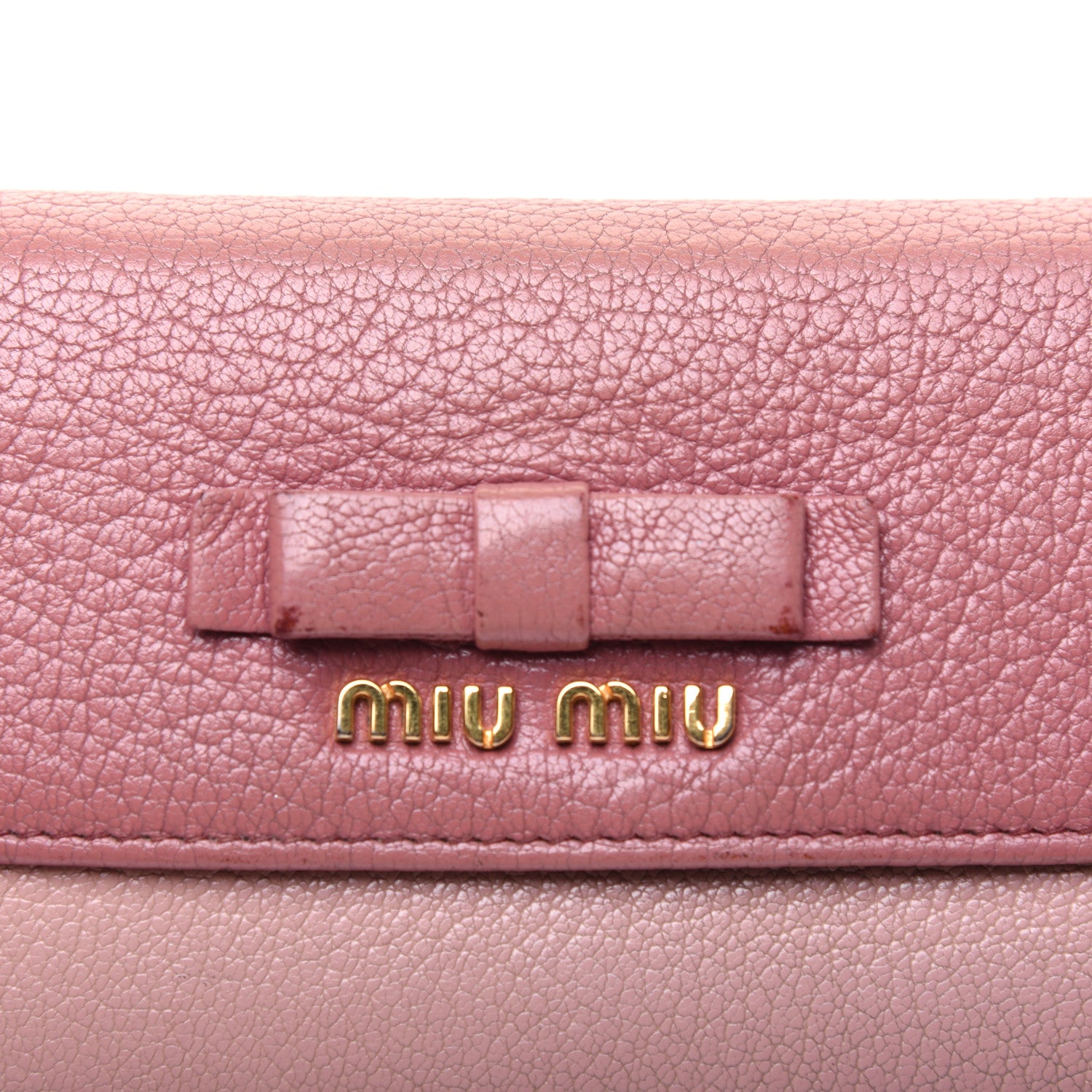 Miu Miu Goatskin Madras Bi-Color Continental Wallet Anticho Orchidea 17 of 26