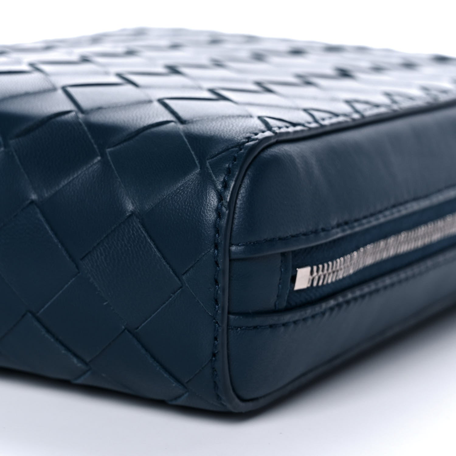 Bottega Veneta Nappa Intrecciato Crossbody Bag Navy 8 of 9