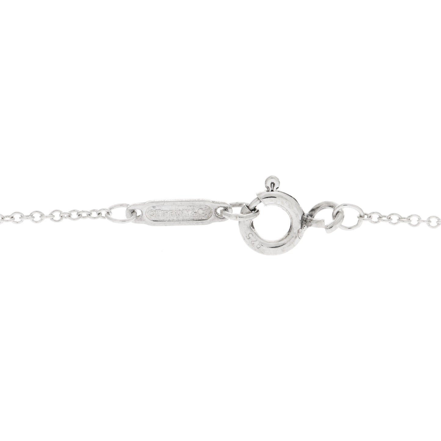 Sterling Silver Diamond Heart Key Pendant Necklace