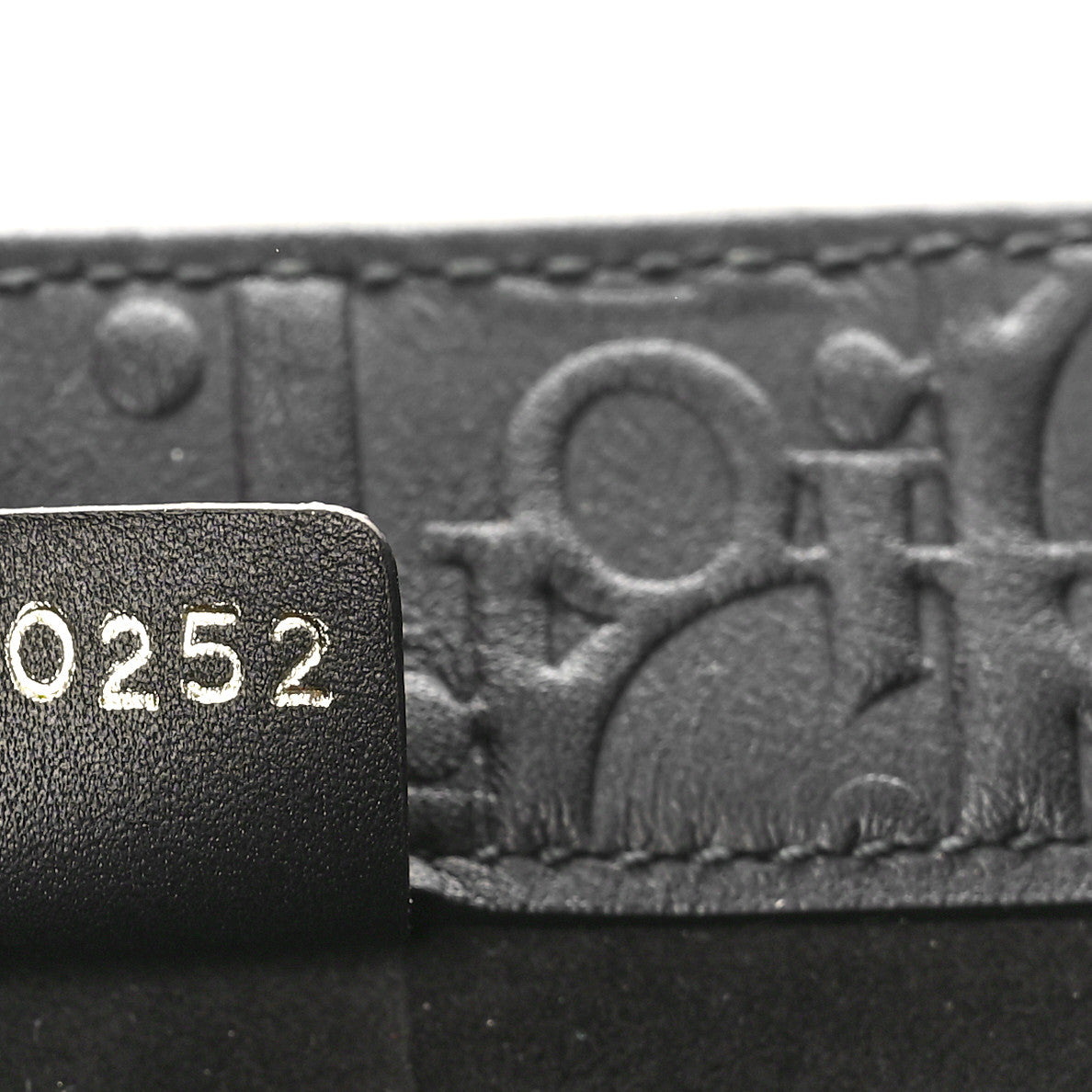 Oblique Calfskin Embossed Large Book Tote Black