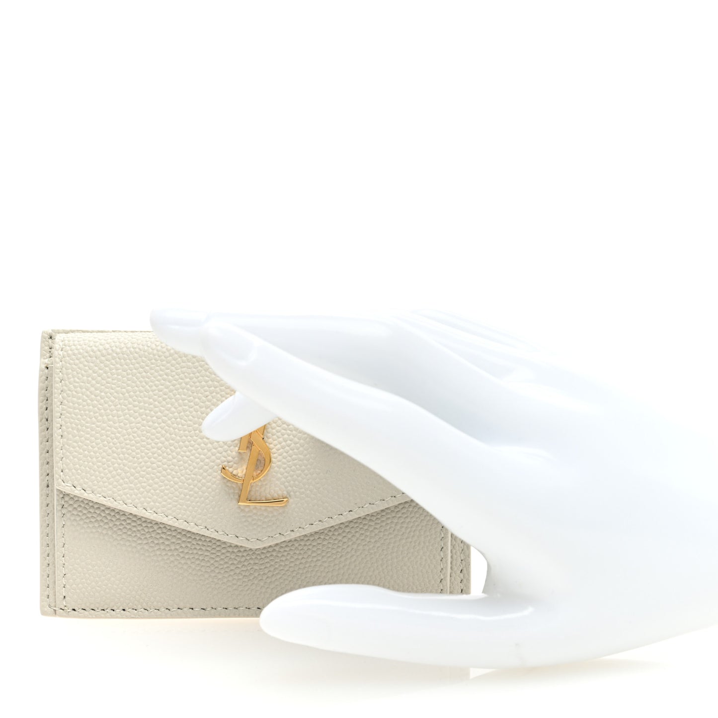 Grain De Poudre Uptown Monogram Card Case Blanc Vintage