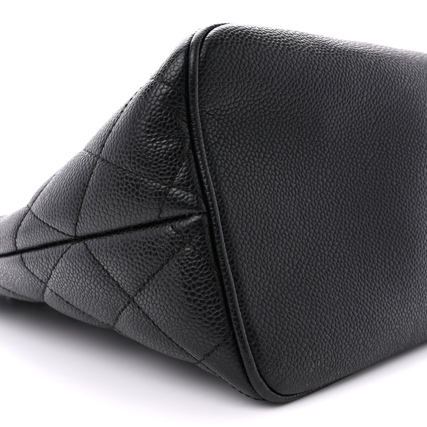 Caviar Quilted Medallion Tote Black