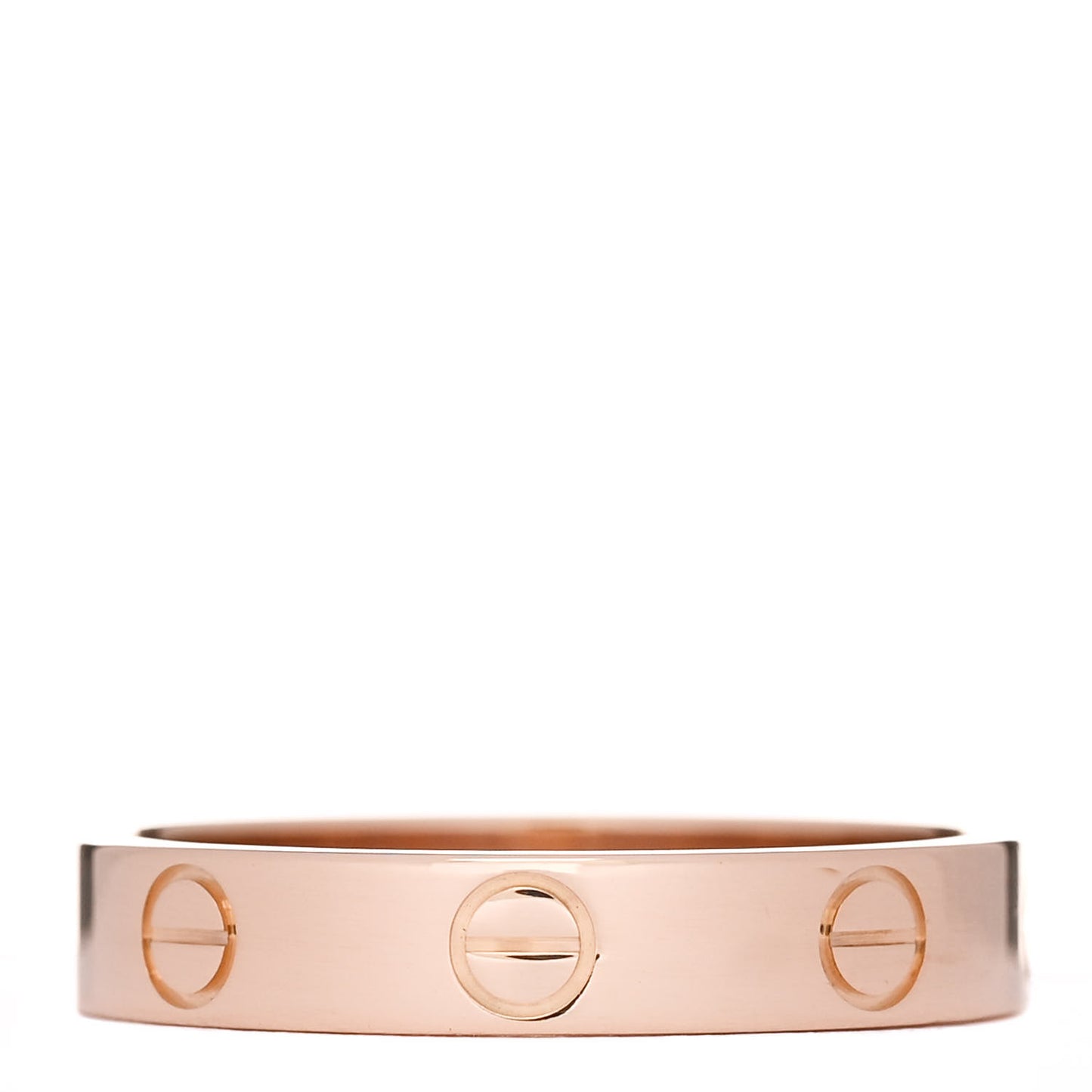 18K Pink Gold 3.5mm LOVE Wedding Band Ring 54 7