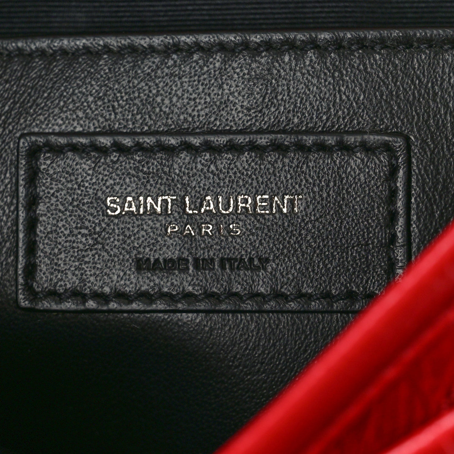 Crinkled Calfskin Matelasse Monogram Baby Niki Chain Satchel Rouge Eros