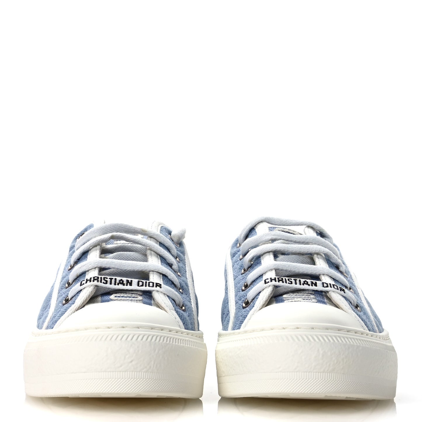 Denim Cannage Walk'N'Dior Low Top Sneakers 36 Dynamic Blue