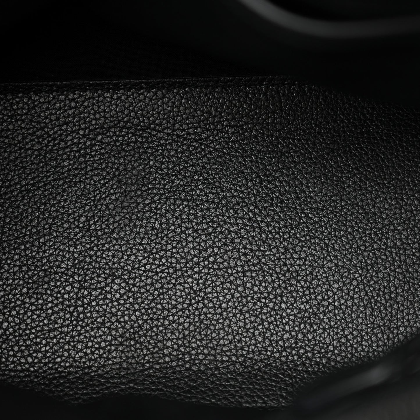 Supple Calfskin Rivet Small Ville Top Handle Bag Black