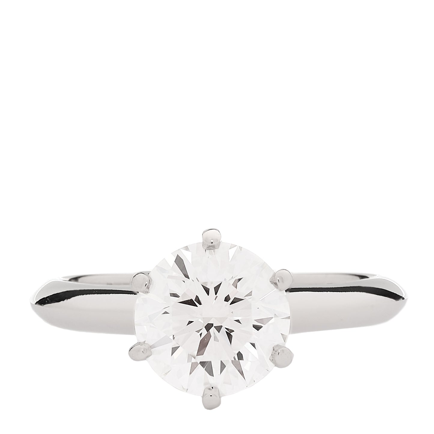 Platinum Diamond 1.62ct Solitaire Engagement Ring 50 5.5