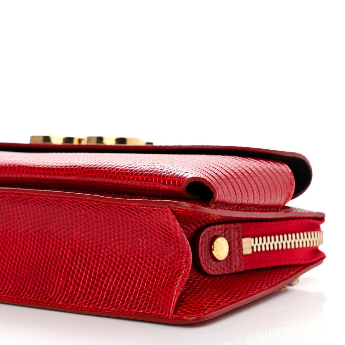 Lizard Effect Wallet On Chain Red