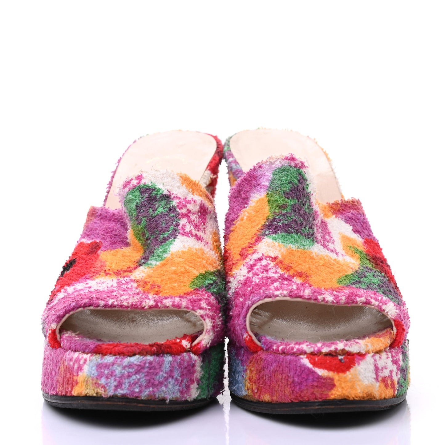 Terry Cloth CC Sandal Mule 36.5 Multicolor