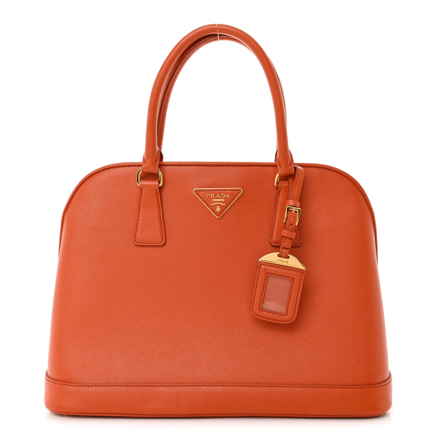 Saffiano Lux Open Medium Promenade Tote Papaya