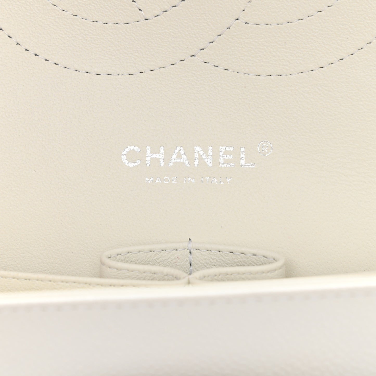 Caviar Quilted Jumbo Double Flap White