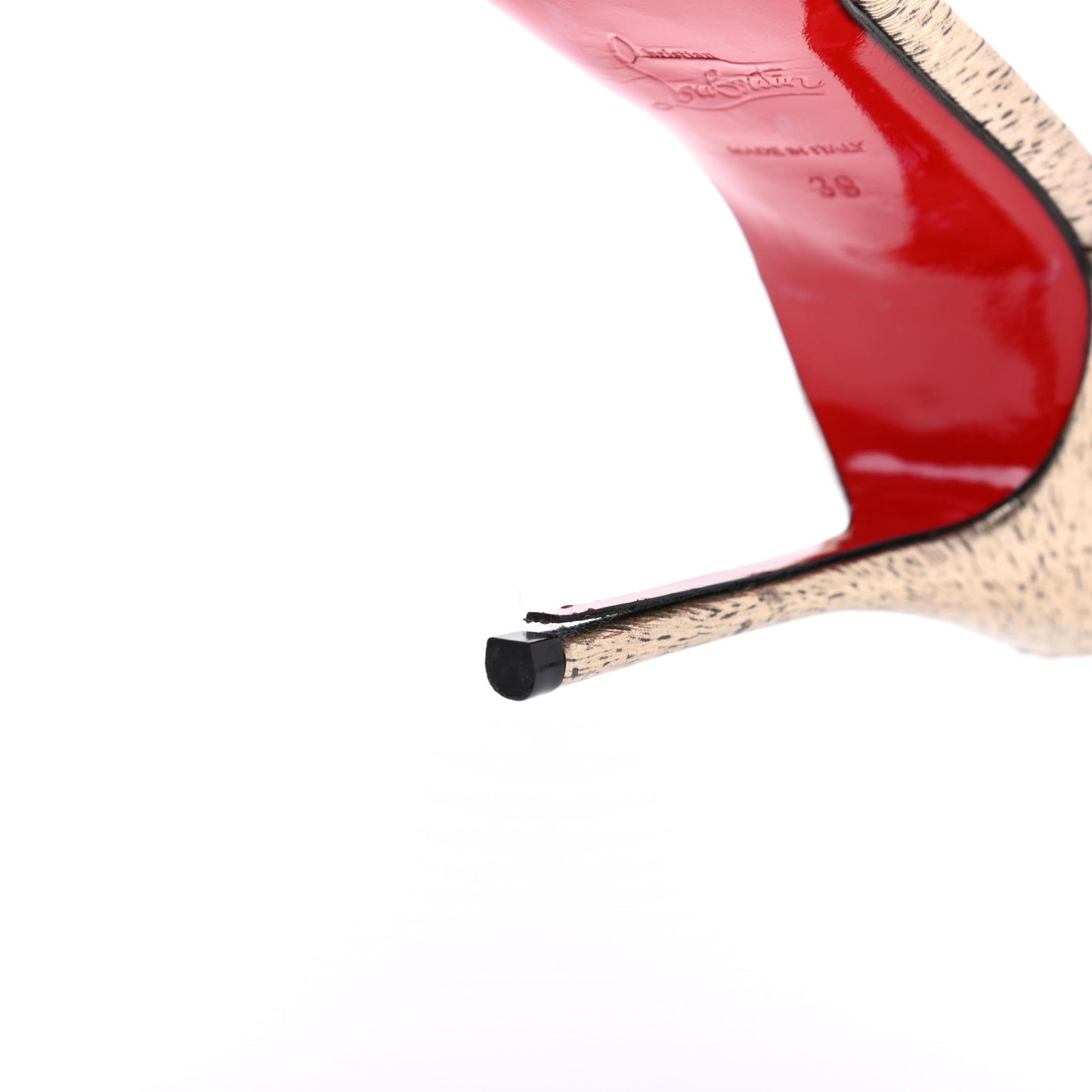 Metallic Laminato Animal Print Iriza 100 Pumps 39 Platine