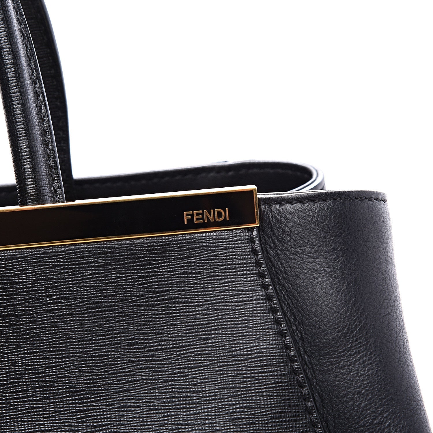 Fendi Vitello Elite Regular 2Jours Tote Black 11 of 11