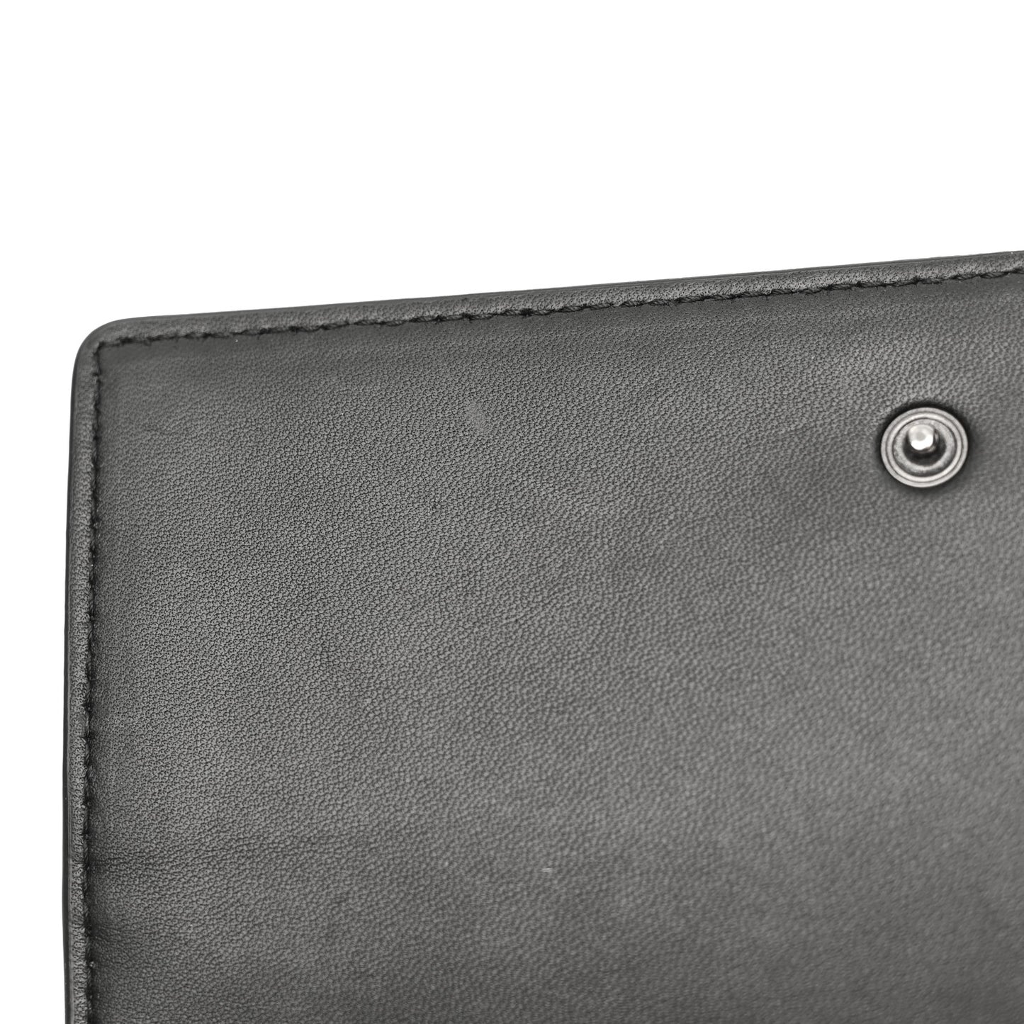 Nappa Intrecciato Fringe Chain Wallet Black