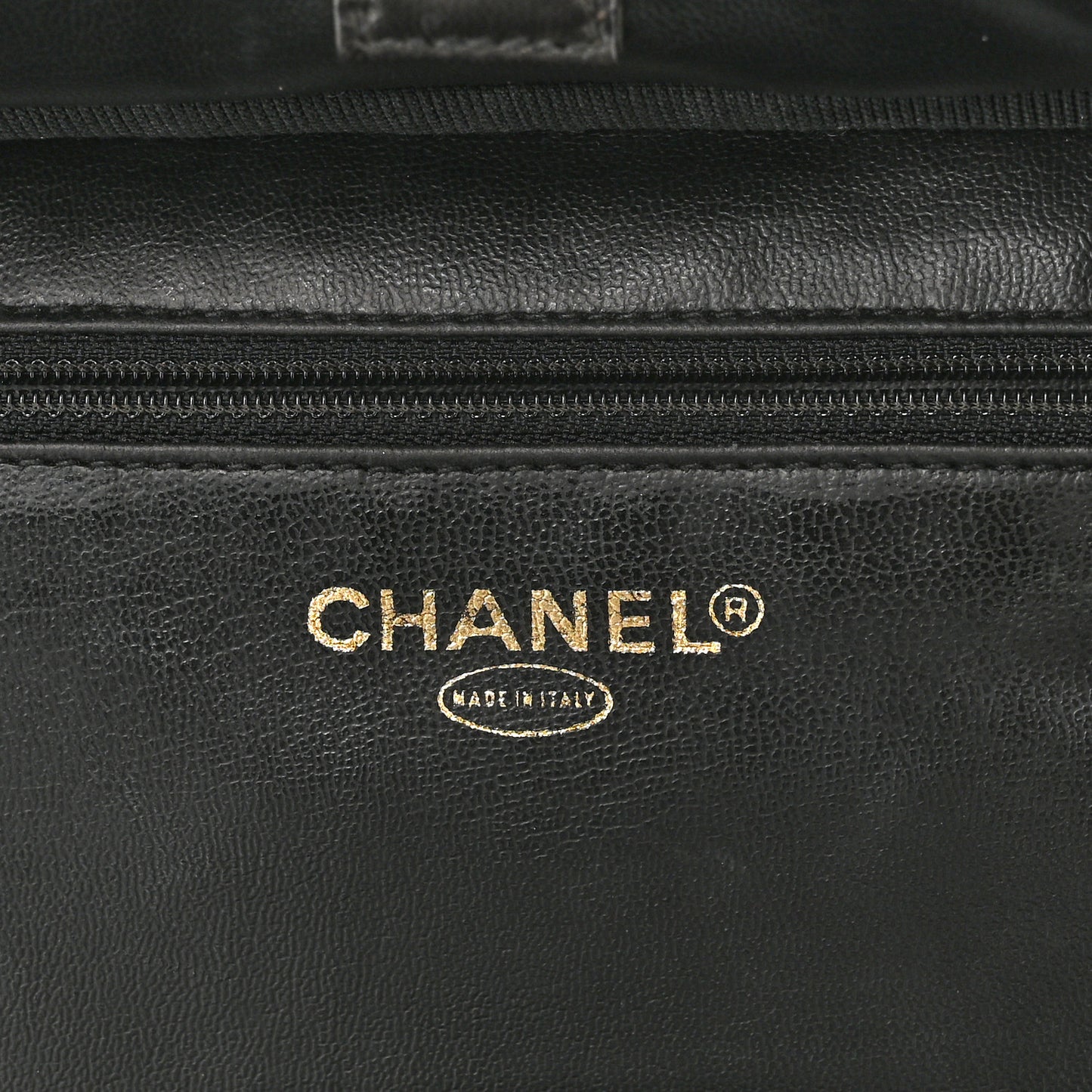 Patent CC Vanity Cosmetic Case Black