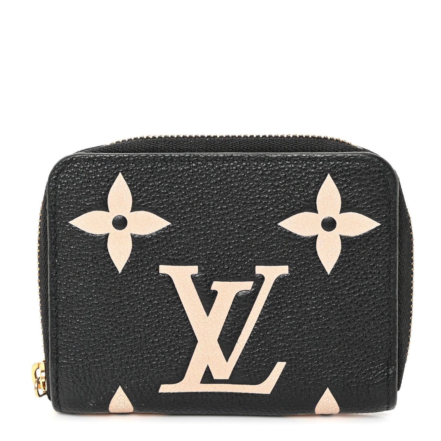 Empreinte Monogram Giant Zippy Coin Purse Black Beige