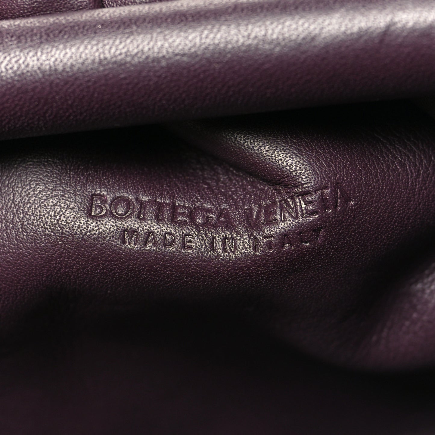 Butter Calfskin The Mini Pouch Grape