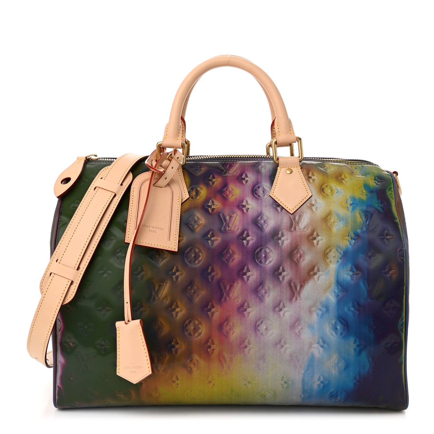 Louis Vuitton Vinyl Monogram Speedy Bandouliere 40 Multicolor