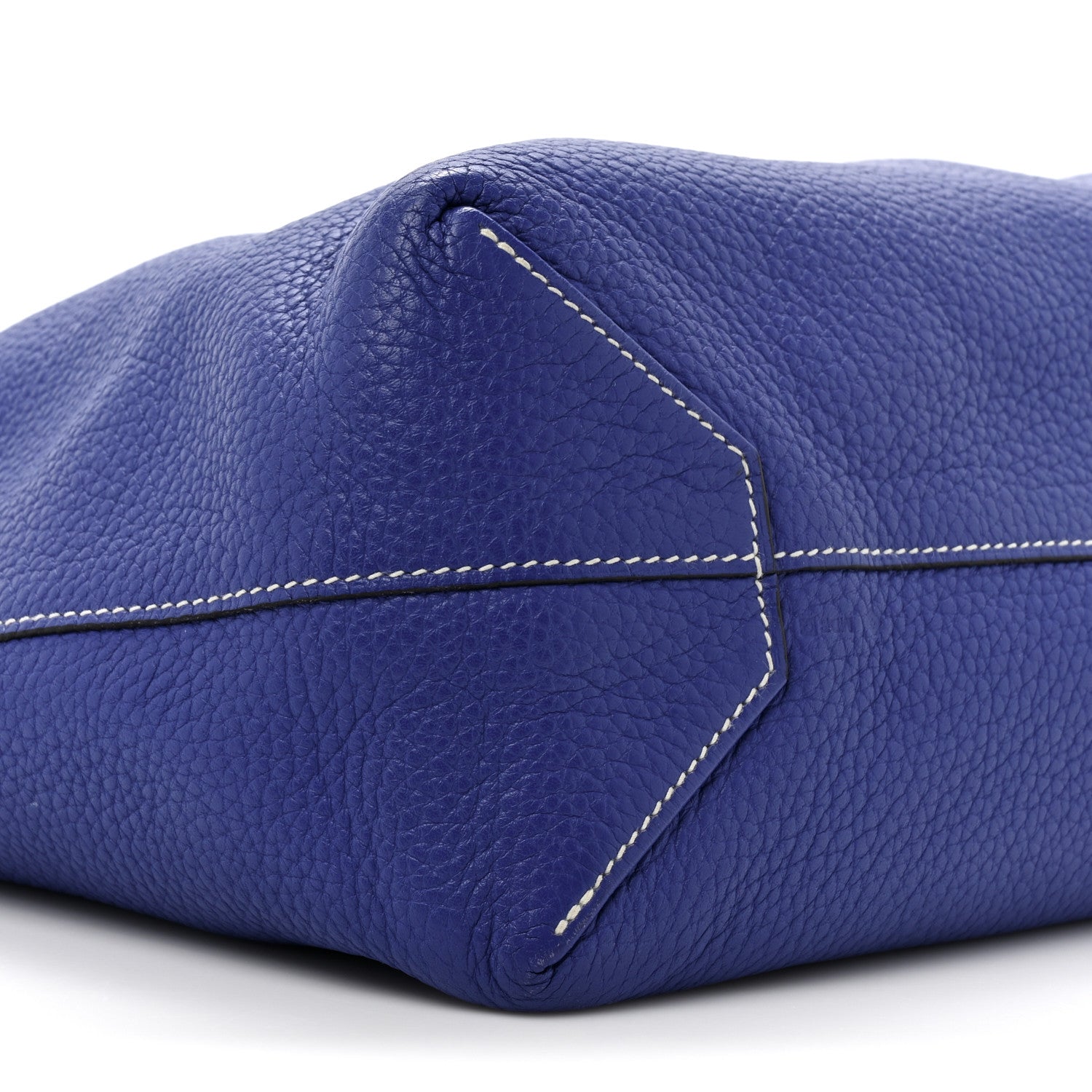 Hermes Taurillon Clemence Double Sens 36 Reversible Tote Graphite Bleu Electrique 14 of 15