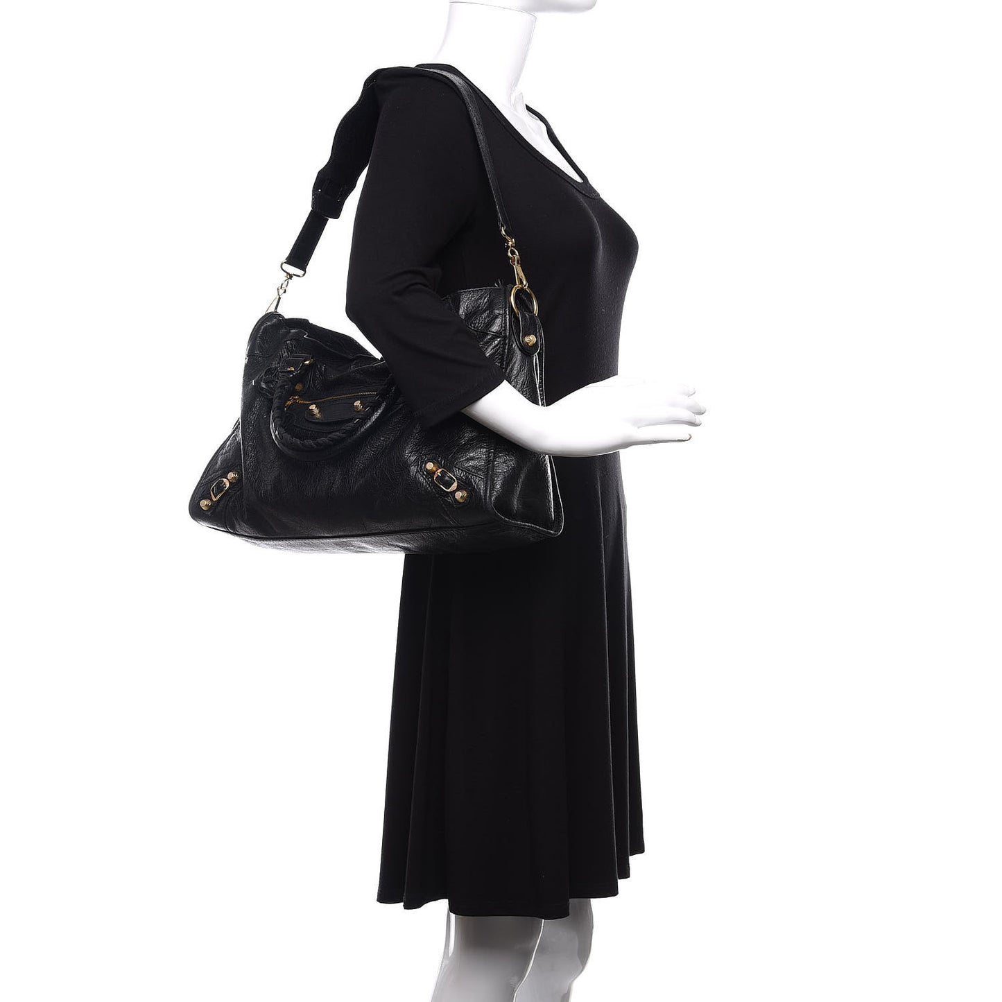 Agneau Giant 12 Gold Hardware City Black
