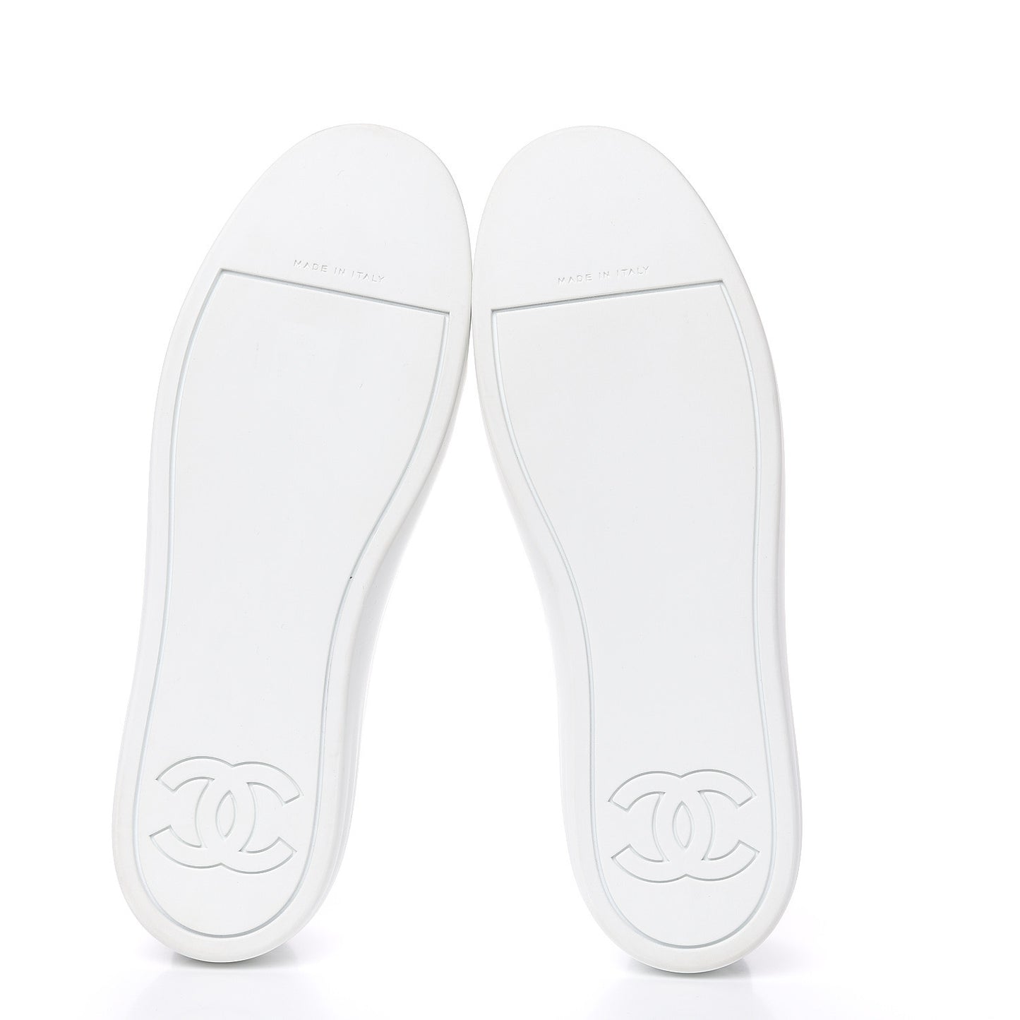Iridescent Goatskin Womens Sneakers 39 White Silver