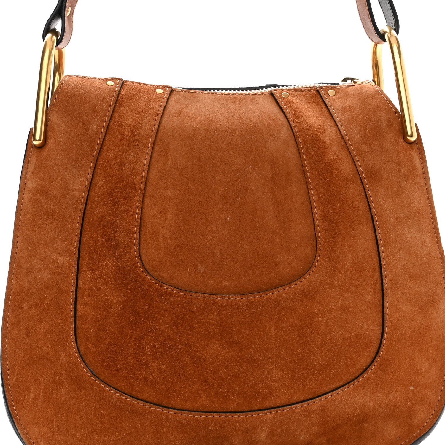 Chloe Suede Small Hayley Hobo Caramel 7 of 9
