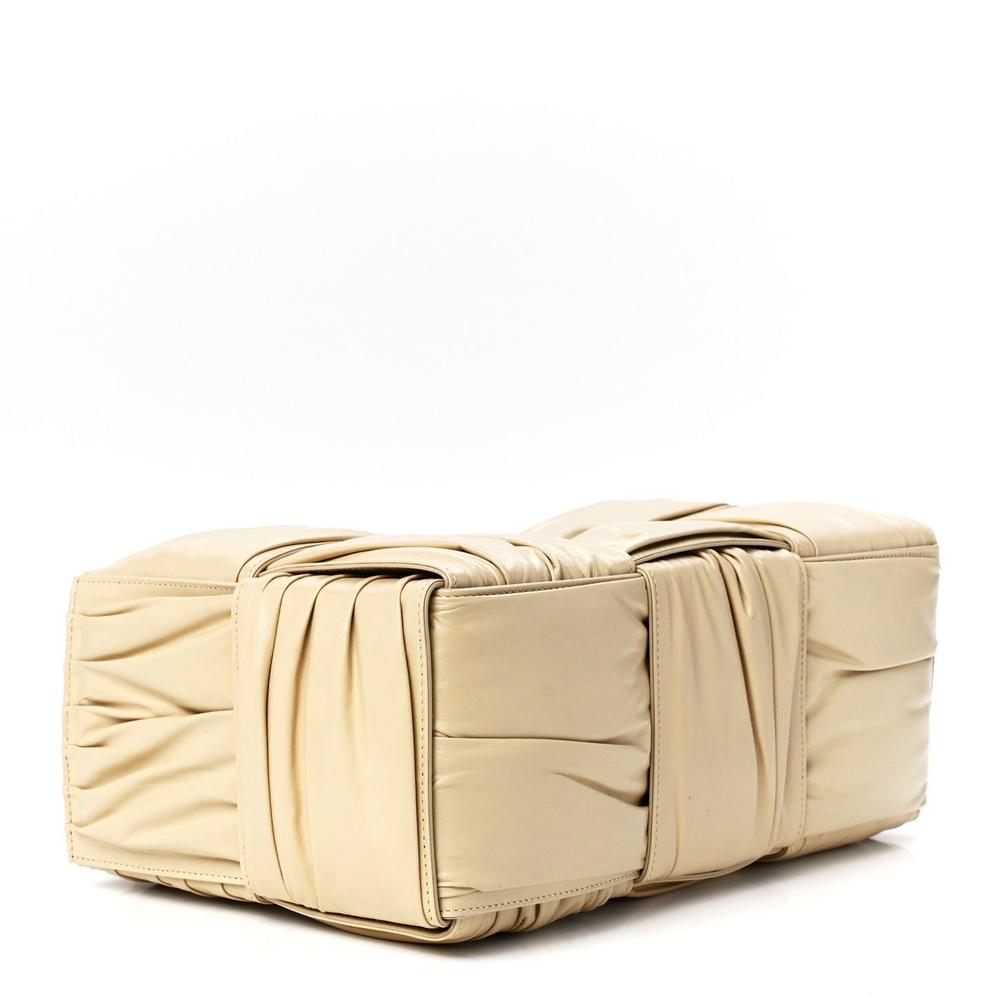 Foulard Intrecciato Pleated Medium Arco Tote Porridge