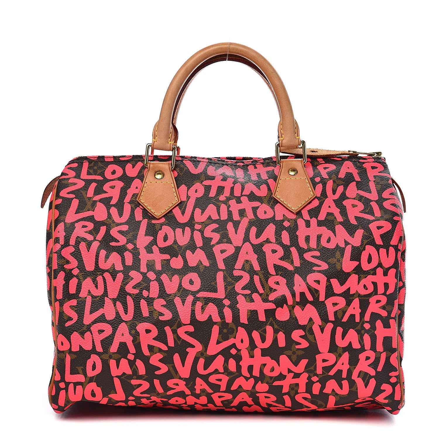 Louis Vuitton Monogram Graffiti Speedy 30 Fuchsia 1 of 11
