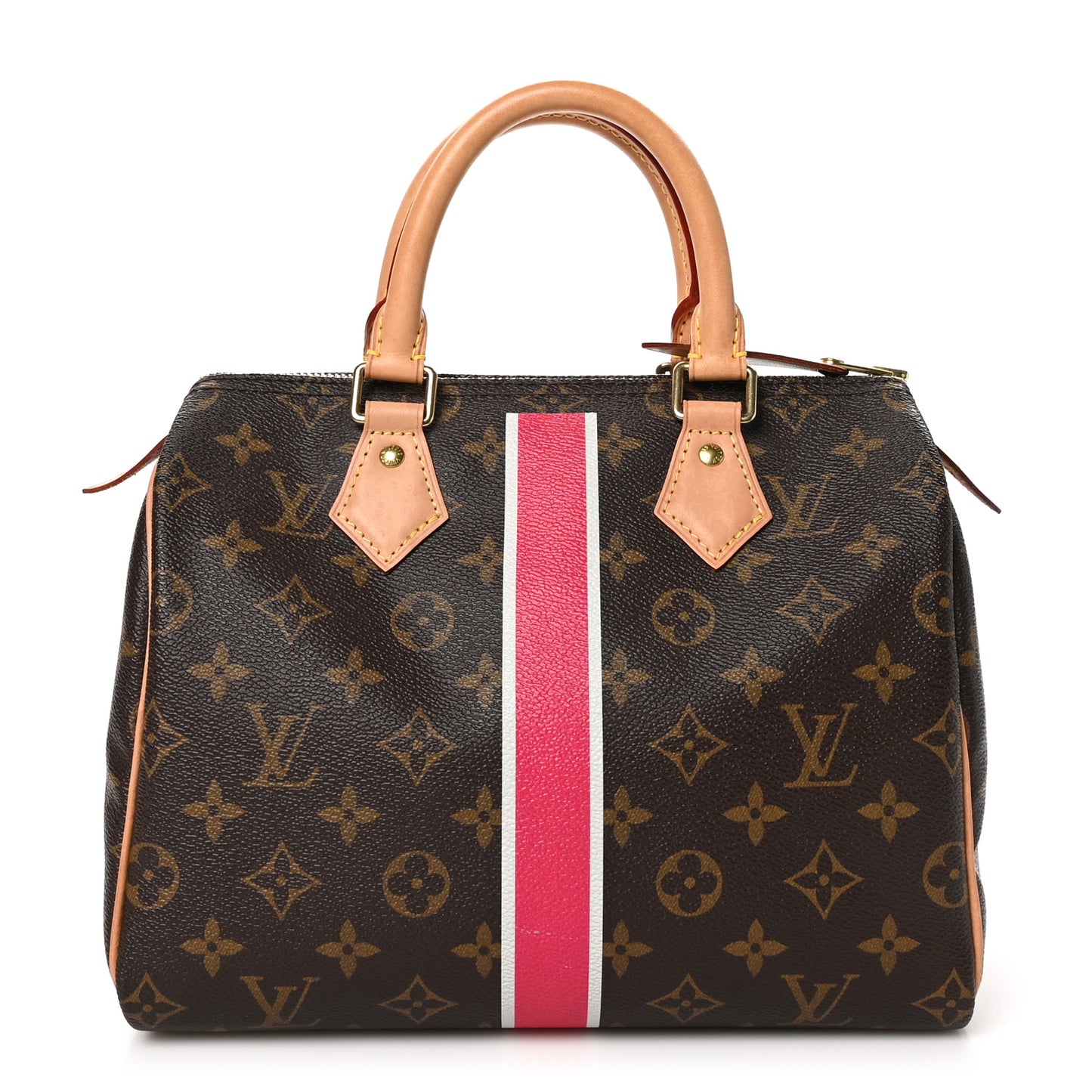 Monogram My LV Heritage Speedy 25 Fuchsia White