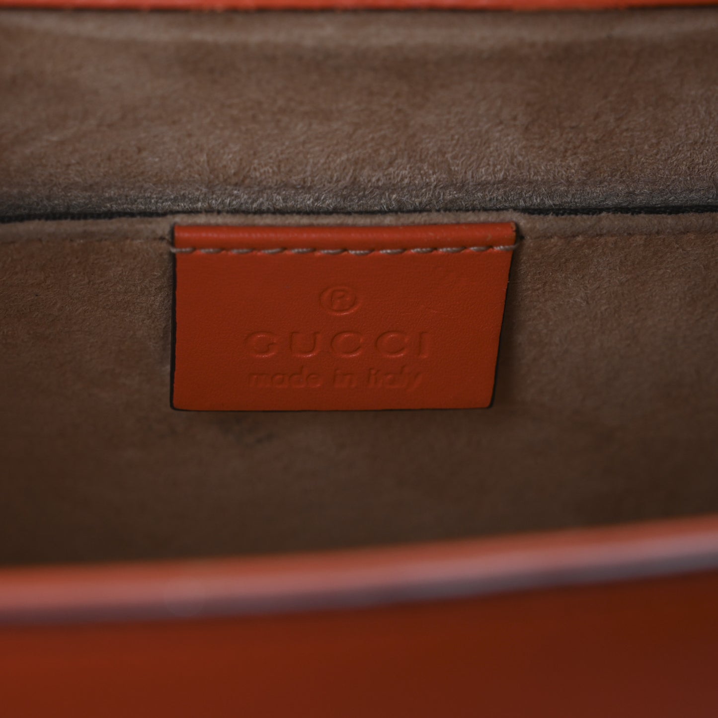 Vitello Fontanella Web Mini Sylvie Top Handle Bag Orange
