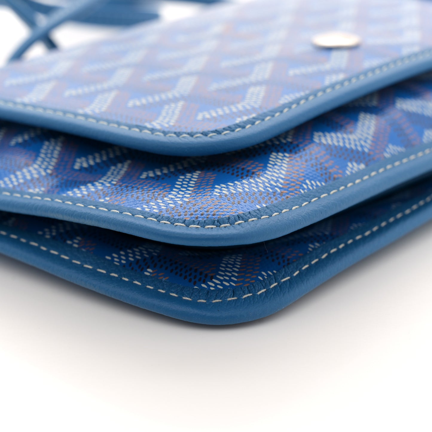 Goyardine Plumet Wallet Clutch Sky Blue