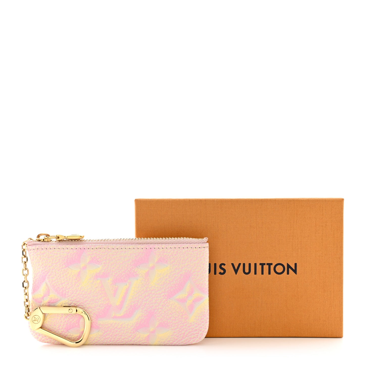 Empreinte Monogram Summer Stardust Key Pouch Pink