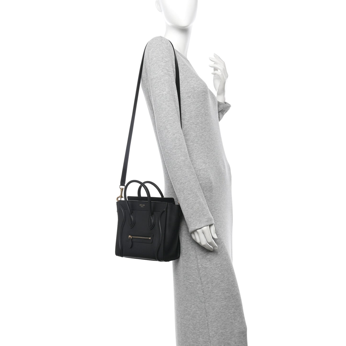 Smooth Calfskin Nano Luggage Black
