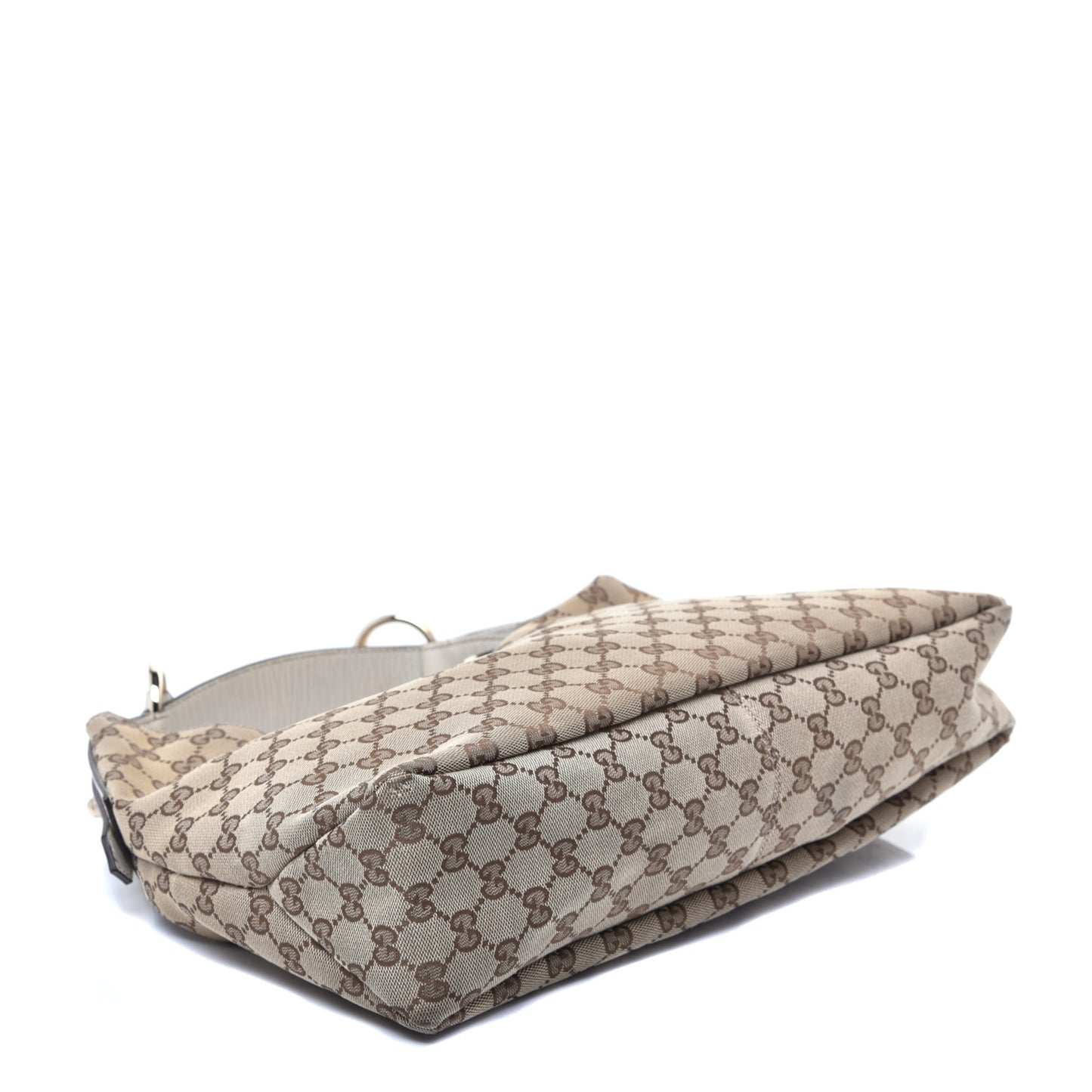 Monogram Medium Horsebit Chain Hobo Off White