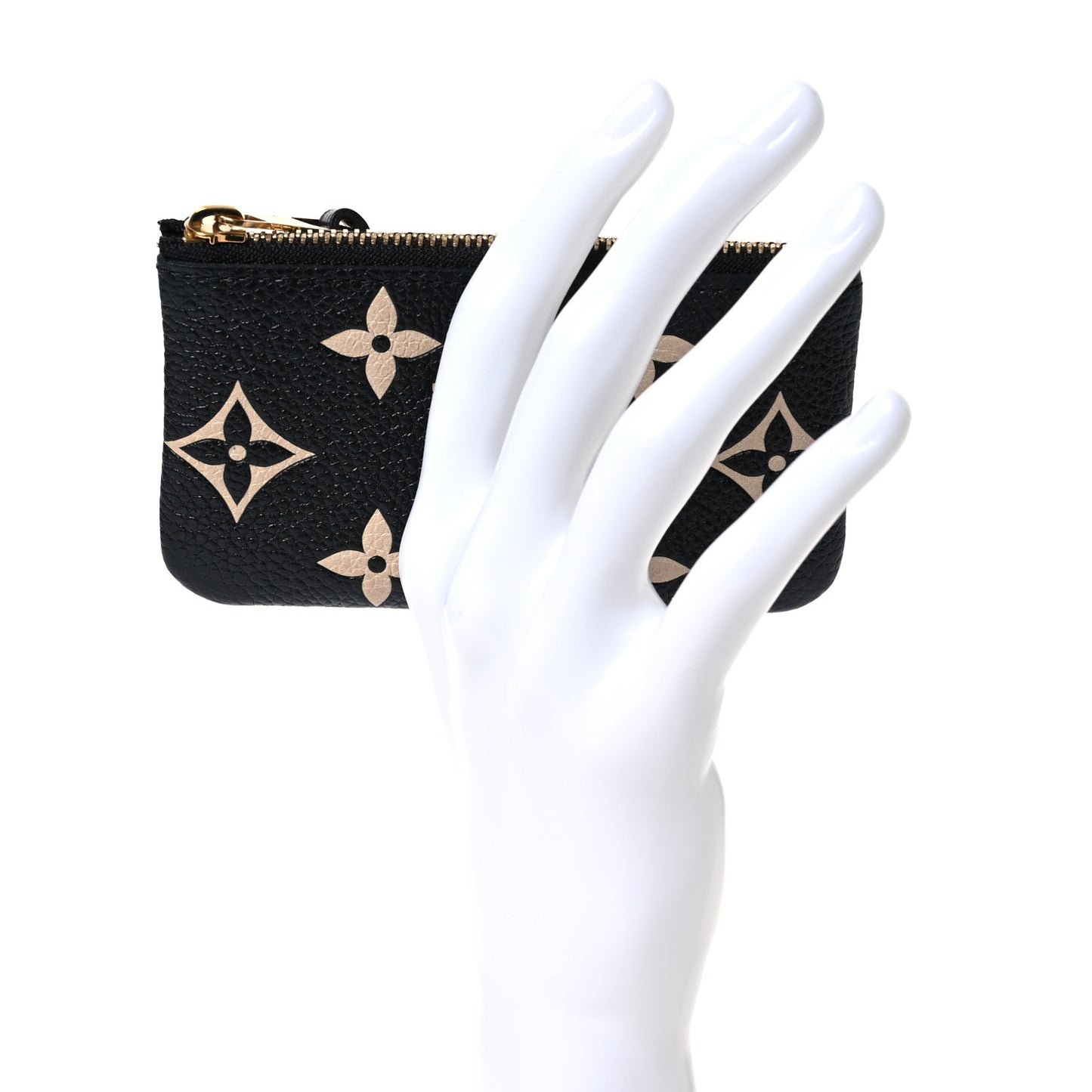 Empreinte Monogram Giant Key Pouch Black Beige