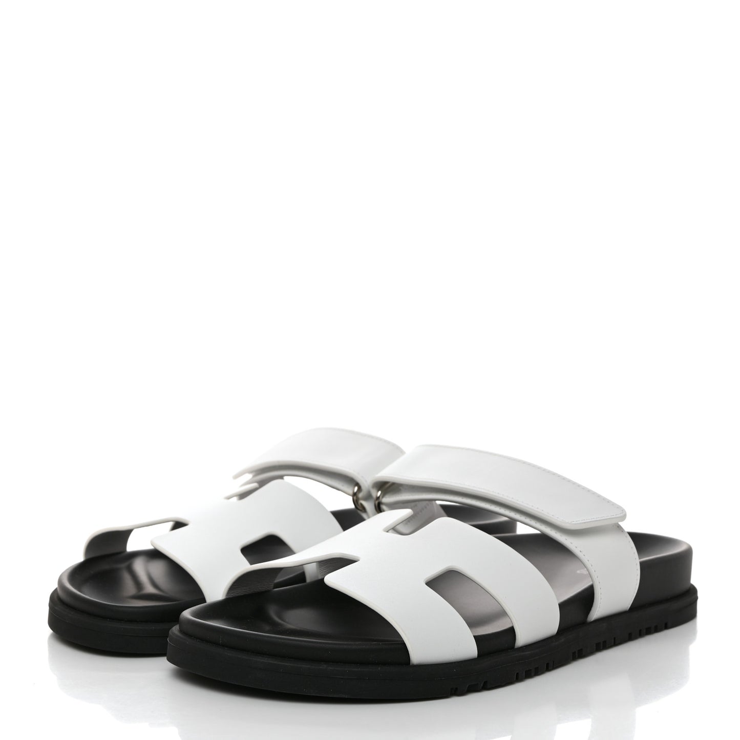 Calfskin Womens Chypre Sandals 38 White