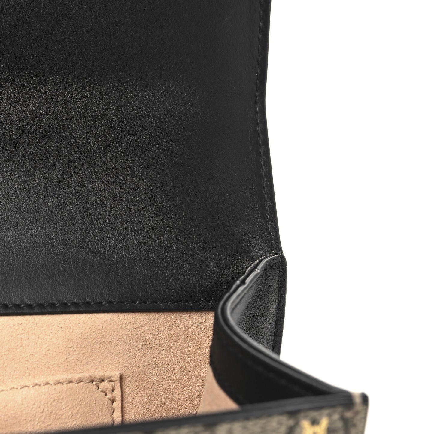 GG Supreme Monogram Bees Small Padlock Shoulder Bag Black