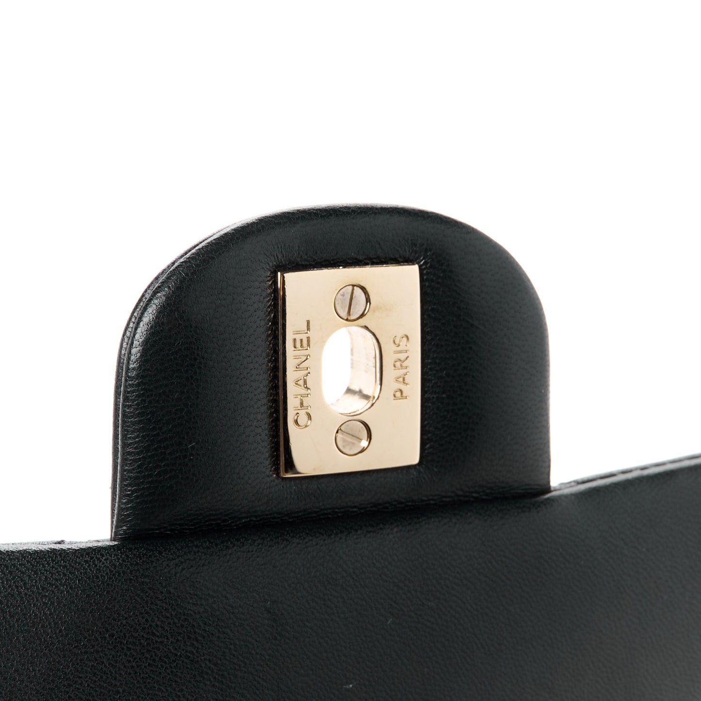 Lambskin Quilted Mini Coco Charms Rectangular Flap Black