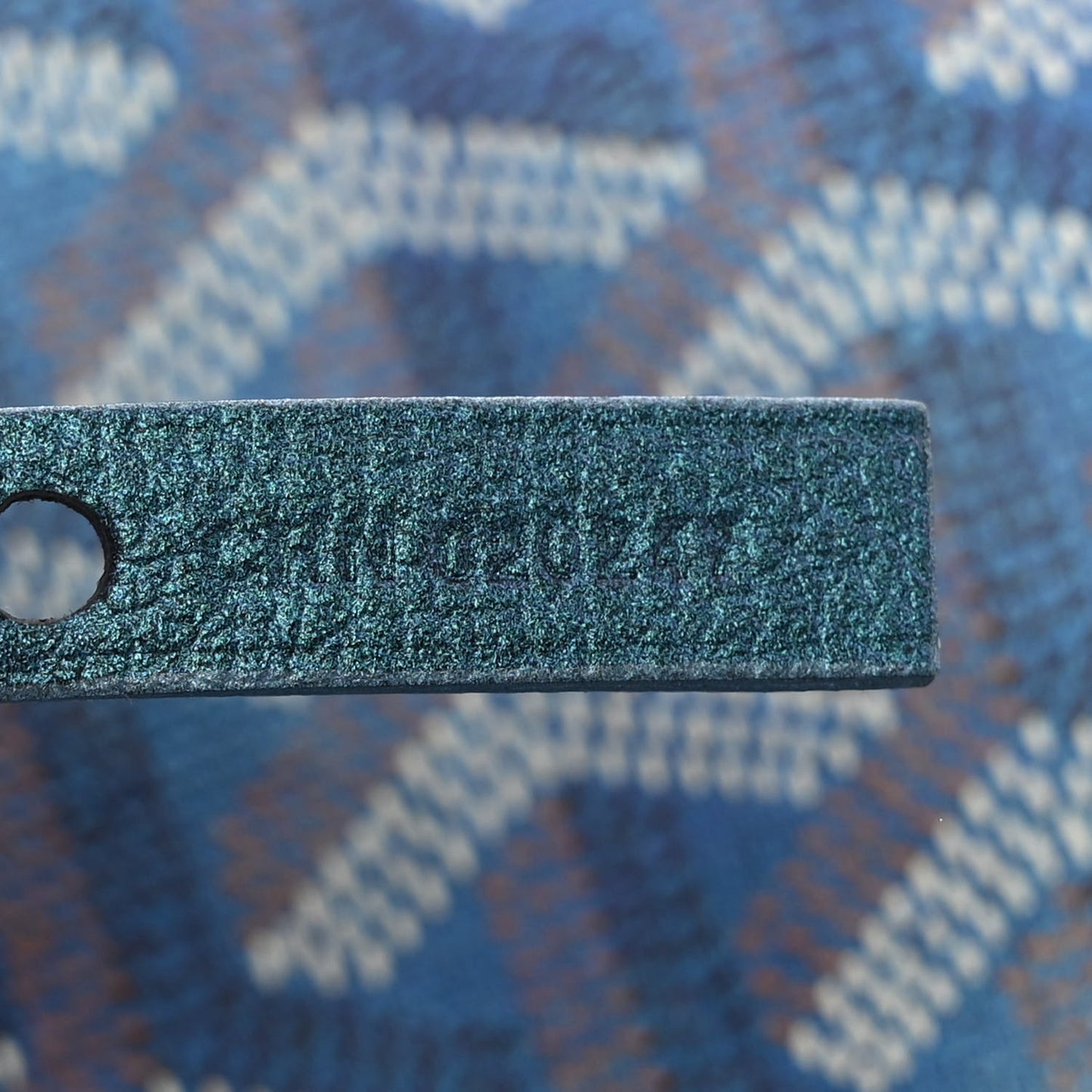Iridescent Goyardine Saint Louis PM Pearly Blue