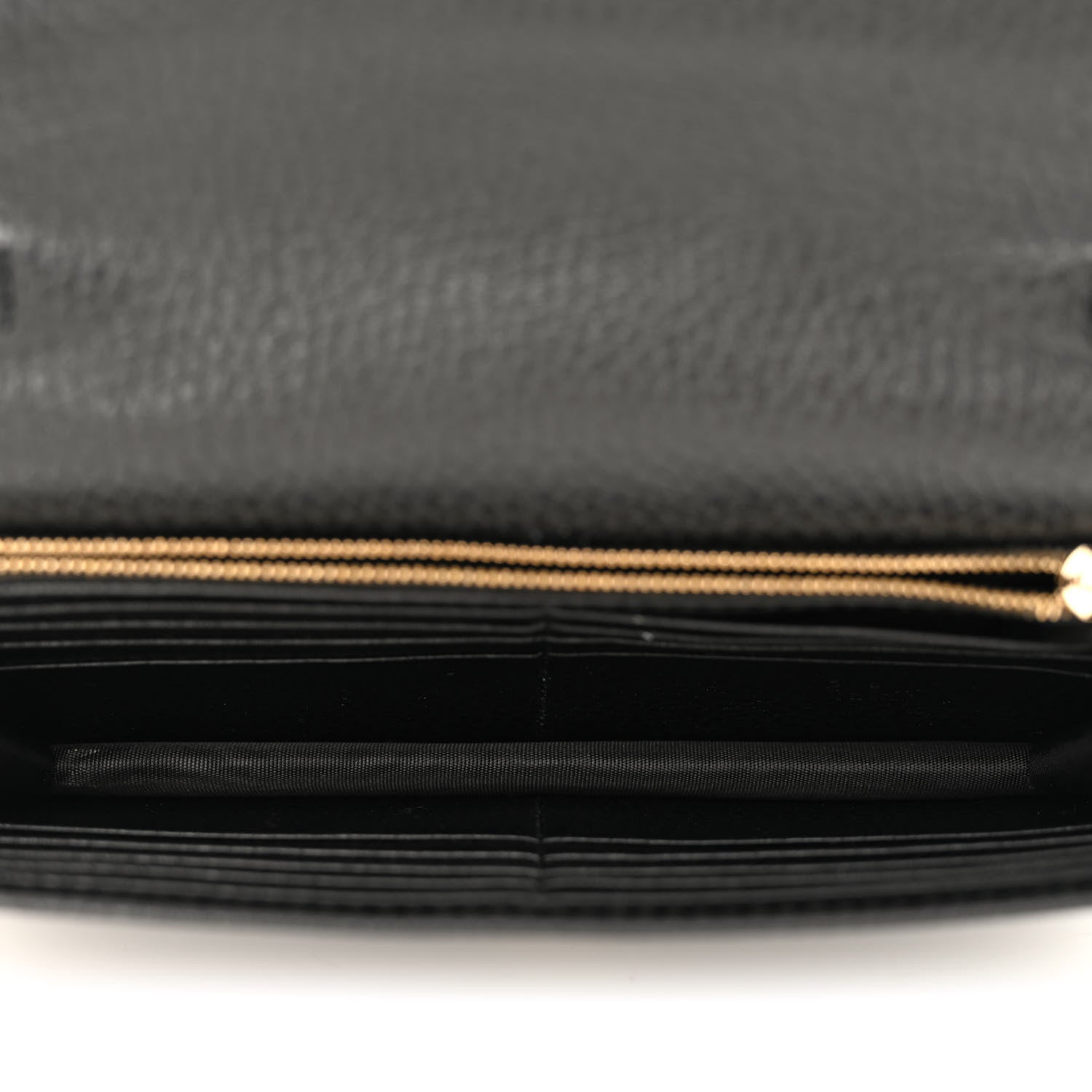 Gucci Dollar Calfskin Interlocking G Chain Wallet Black 5 of 10