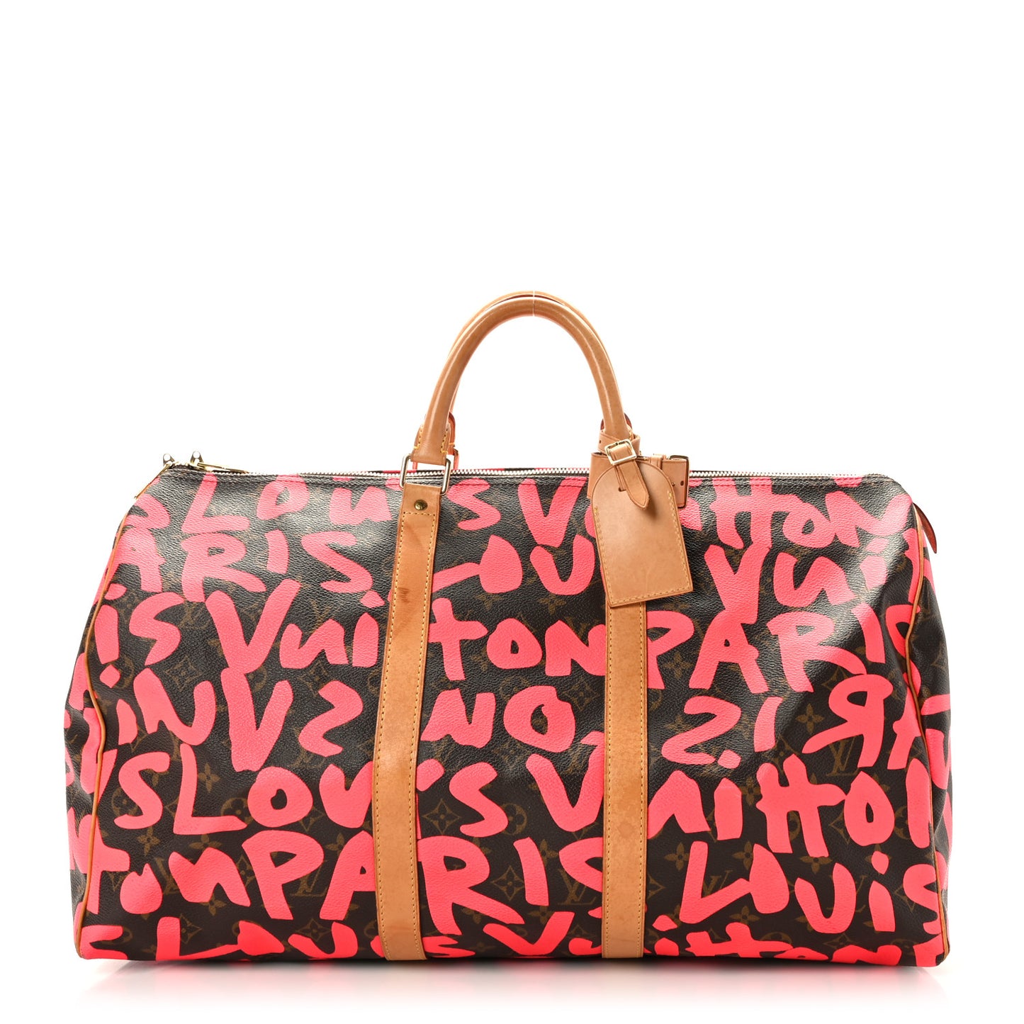 Monogram Graffiti Keepall 50 Fuchsia