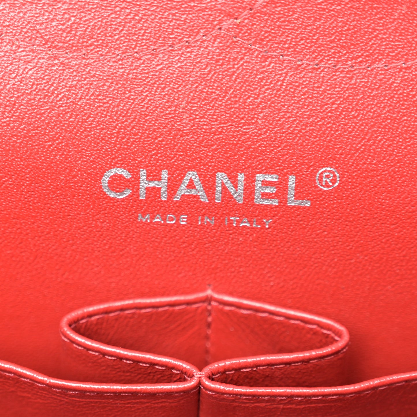 Caviar Quilted Jumbo Double Flap Red