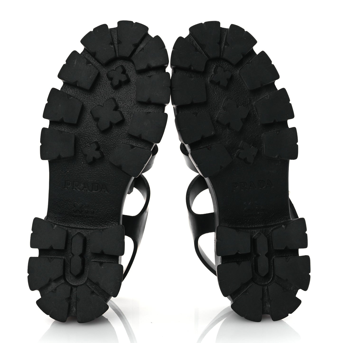 Foam Rubber Triangle Logo Monolith 55mm Cage Sandals 40 Black