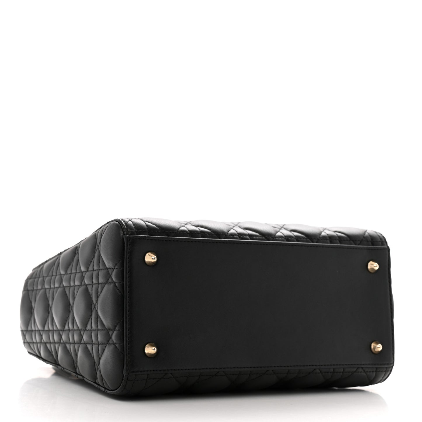 Lambskin Cannage Medium Lady Dior Black