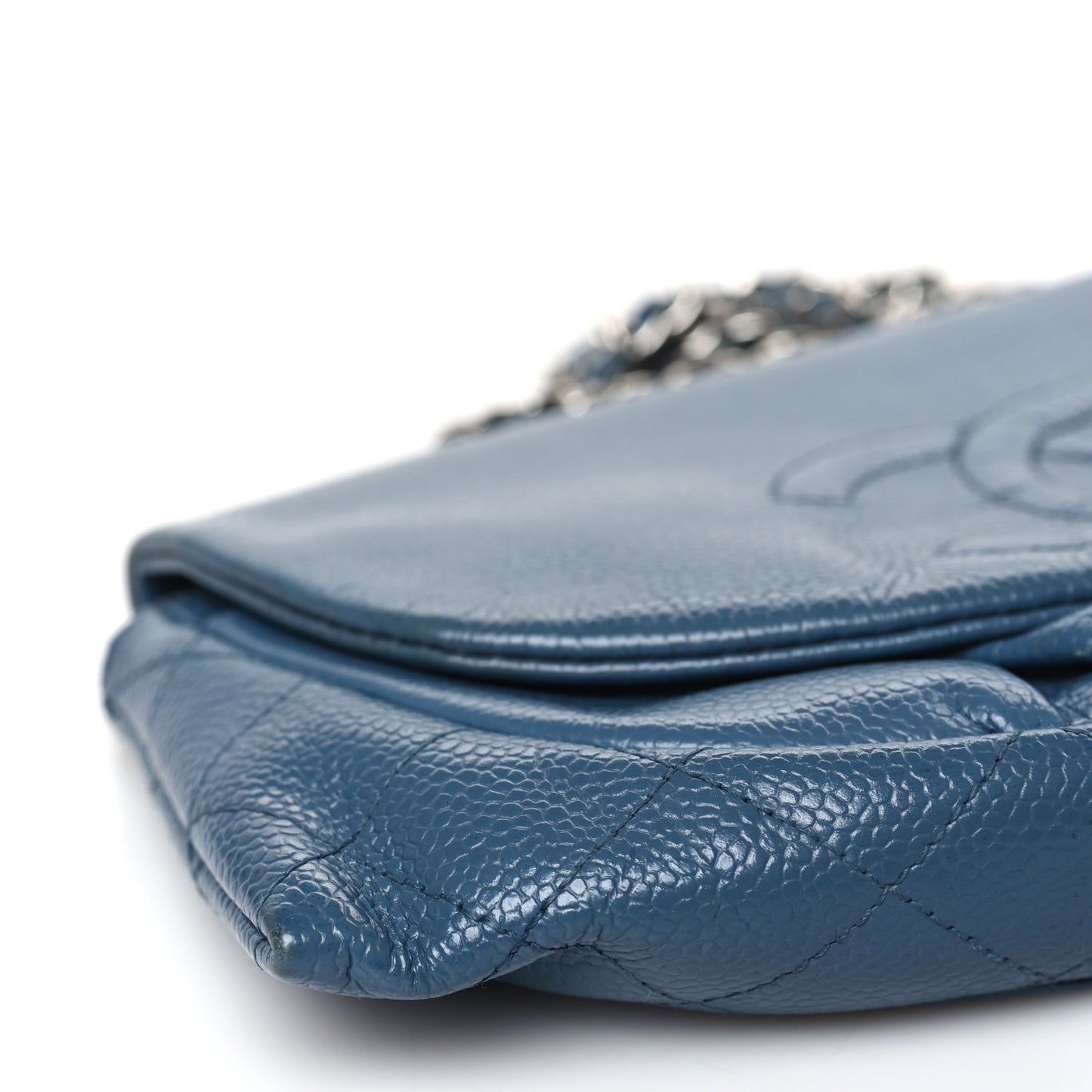 Caviar Half Moon Wallet On Chain WOC Blue