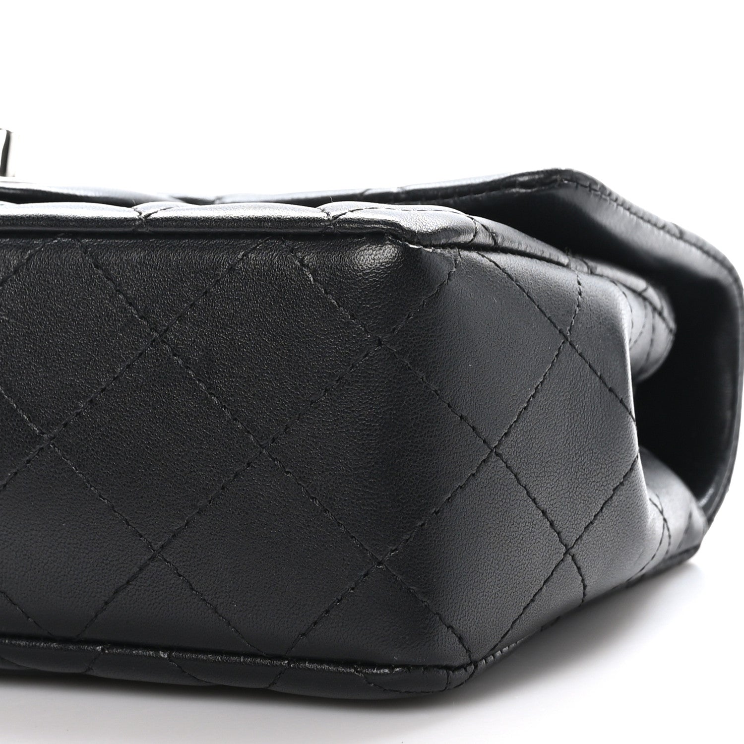 Chanel Lambskin Quilted Mini Rectangular Flap Black 10 of 11