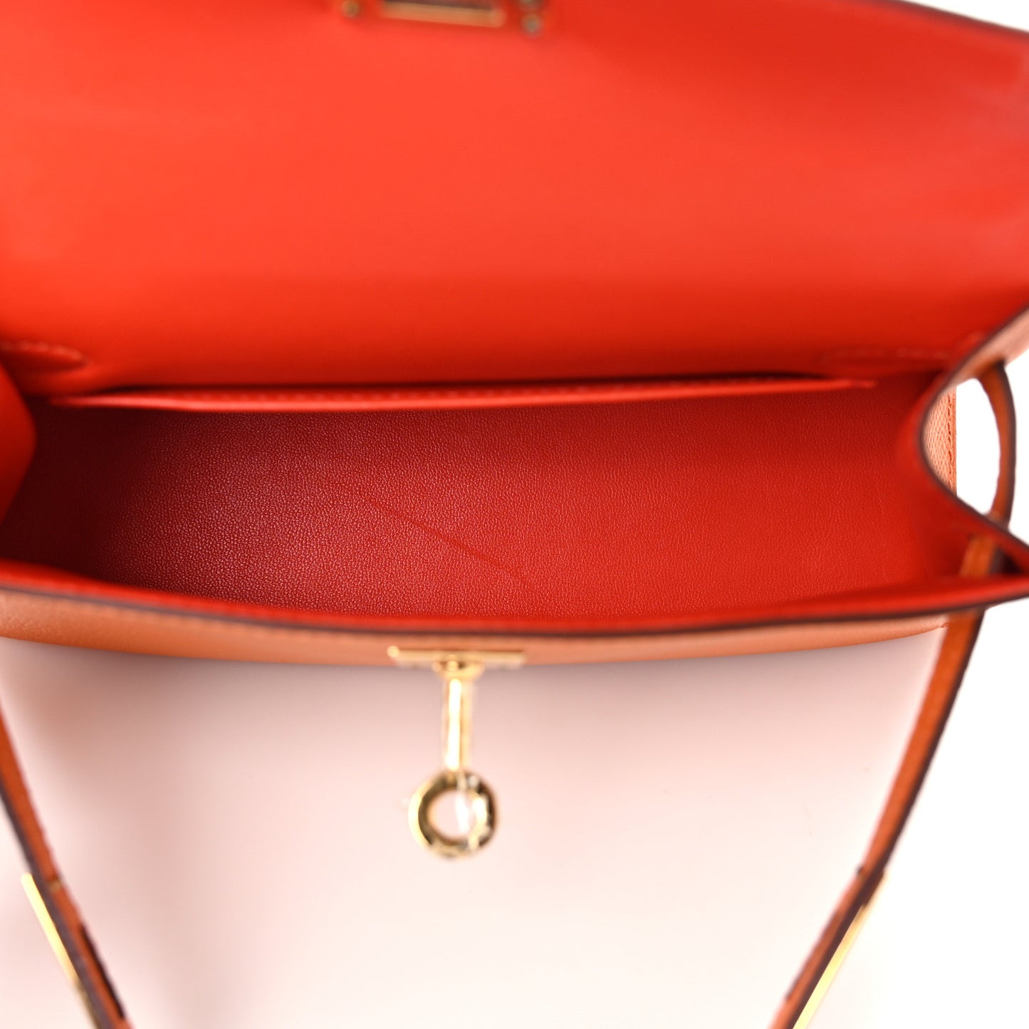 Epsom Horseshoe Mini Kelly Sellier 20 Orange Rouge Casaque
