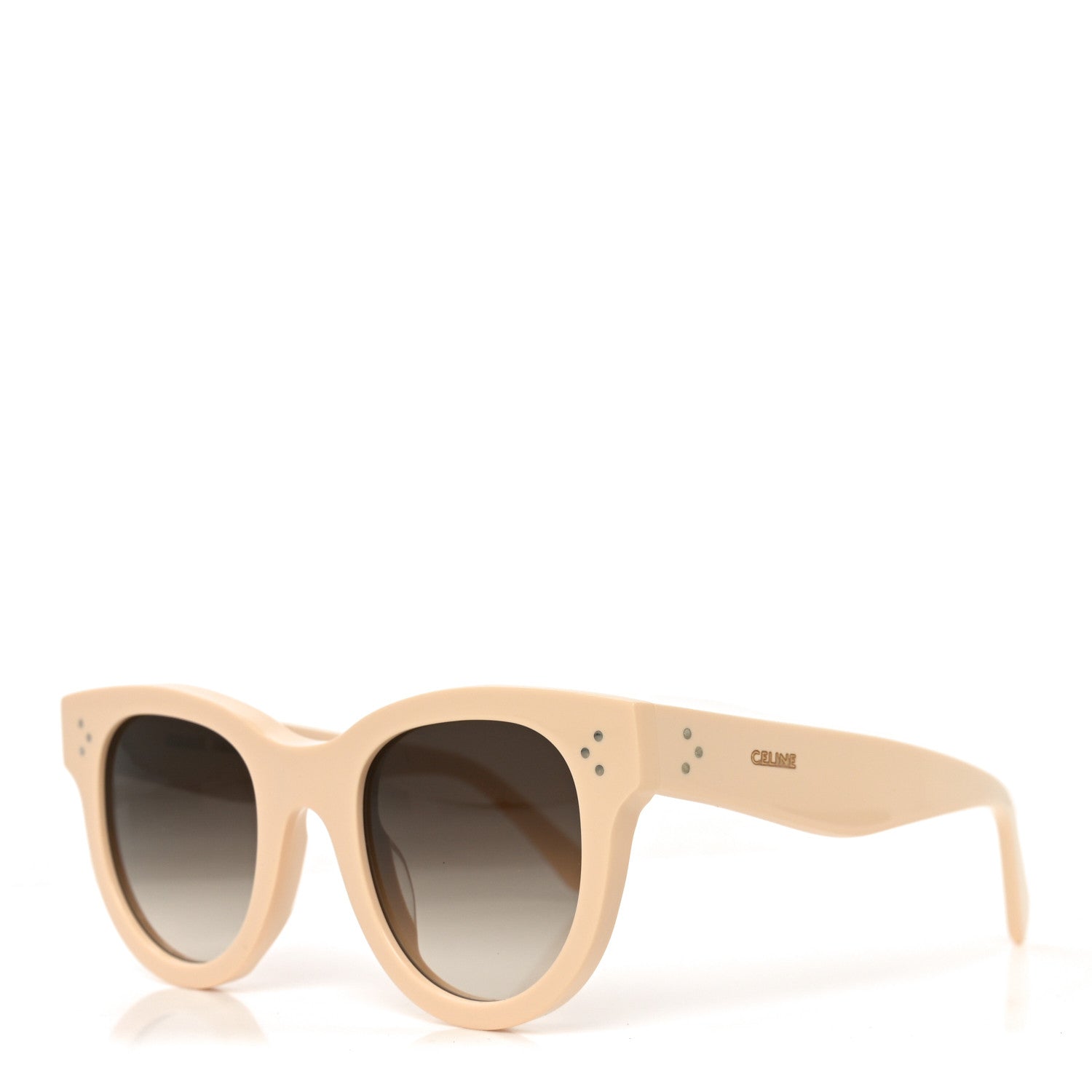 New in Box Celine Cream Acetate Sunglasses CELINE EYEWEAR Triomphe rectangular-frame acetate sunglasses  main image 2