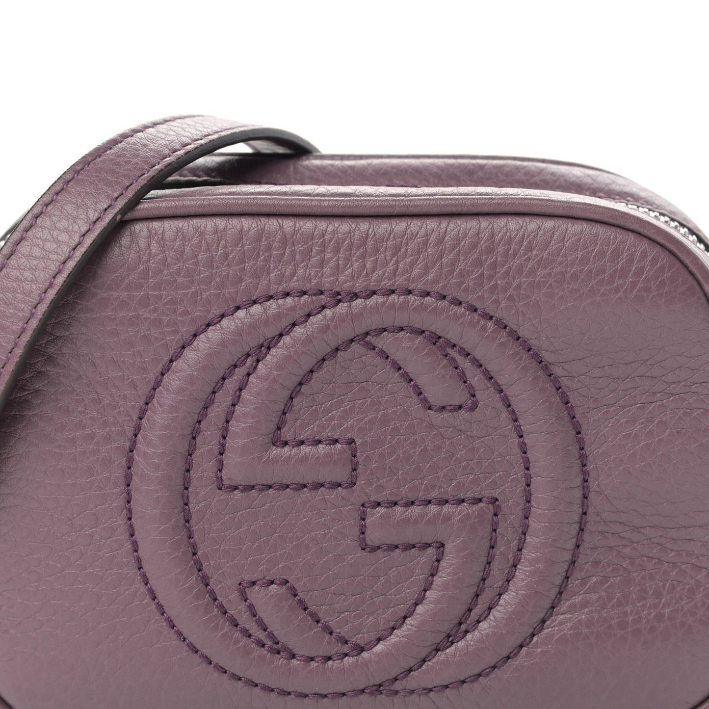 Pebbled Calfskin Children's Mini Soho Disco Messenger Bag Peonia Flower